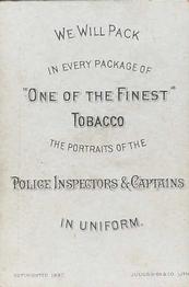 1888 D. Buchner & Co. Police Inspectors & Captains (N288) #NNO William Reed Back