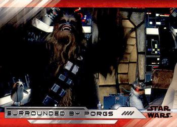 2018 Topps Star Wars The Last Jedi Series 2 #44 Surrounded by Porgs Front