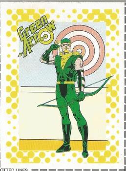 1987 DC Comics Backing Board Cards #5 Green Arrow Front