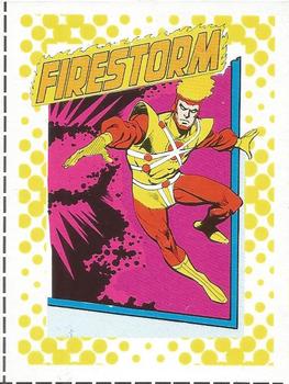 1987 DC Comics Backing Board Cards #6 Firestorm Front