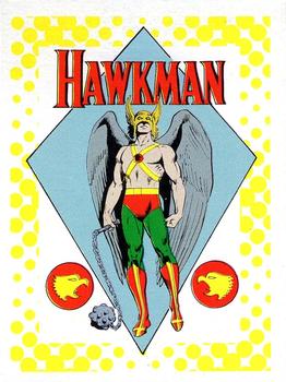 1987 DC Comics Backing Board Cards #8 Hawkman Front