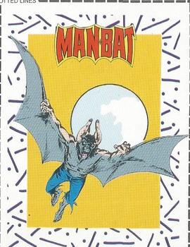 1989 DC Comics Backing Board Cards #82 Man-Bat Front