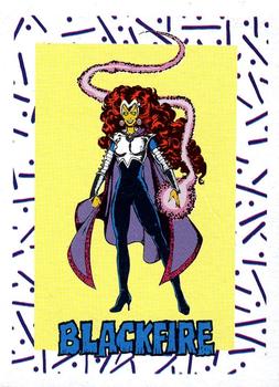 1989 DC Comics Backing Board Cards #93 Blackfire Front