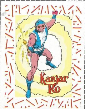 1989 DC Comics Backing Board Cards #97 Kanjar Ro Front