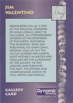 1994 Dynamic The Phantom Series 2 - Gallery #G4 Jim Valentino Back