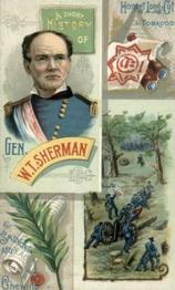 1888 W. Duke, Sons & Co. Histories of Generals (N114) #NNO William T. Sherman Front