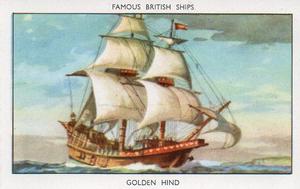 1952 Mills Famous British Ships Series 1 #5 Golden Hind, 1577 Front