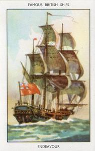 1952 Mills Famous British Ships Series 1 #8 Endeavour, 1768 Front