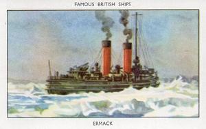 1952 Mills Famous British Ships Series 1 #22 Ermack, 1893 Front
