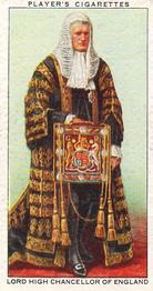 1937 Player's Coronation Series : Ceremonial Dress #19 Lord High Chancellor of England Front