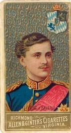 1889 Allen & Ginter World's Sovereigns (N34) #NNO King Of Bavaria Front