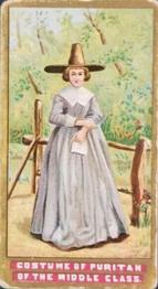 1889 Cameron & Sizer The New Discovery (N462) #NNO Costume Of Female Puritan, Settler 1600 Front