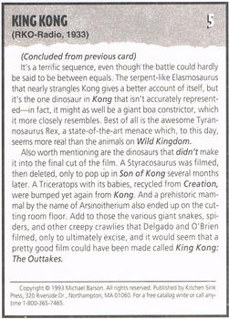 1993 Kitchen Sink Dinosaur Nation #5 King Kong Back