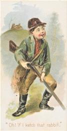 1889 Duke Cigarettes Terrors of America (N88) #NNO Rabbit Hunting Front