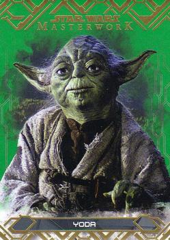 2017 Topps Star Wars Masterwork - Green #49 Yoda Front