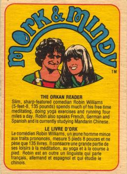 1978 O-Pee-Chee Mork & Mindy #40 I Wish My Daughter Would Find a Boyfriend Who's More Down to Earth! Back
