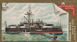 1889 Kinney Brothers Naval Vessels of the World (N226) #NNO Catherine II Front