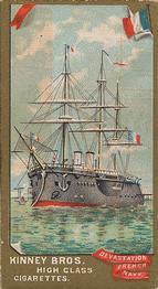 1889 Kinney Brothers Naval Vessels of the World (N226) #NNO Devastation Front