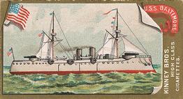 1889 Kinney Brothers Naval Vessels of the World (N226) #NNO U.S.S. Baltimore Front
