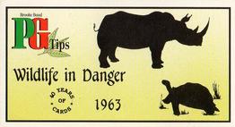 1994 Brooke Bond 40 Years of Cards (Black Back) - Dark Blue Back #12 Wildlife in Danger Front