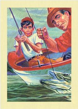 1956 Gum Inc. Adventure (R749) #36 The Muskellunge ... Fighter Front