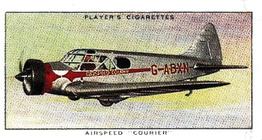 1990 Imperial Tobacco Ltd. 1935 Player's Aeroplanes (Civil) (Reprint) #1 Airspeed “Courier“ (Great Britain) Front