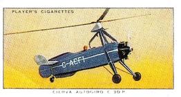 1990 Imperial Tobacco Ltd. 1935 Player's Aeroplanes (Civil) (Reprint) #7 Cierva Autogiro C.30.P (Great Britain) Front