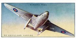 1956 Barbers Tea Aeroplanes (BAN-1) #1 De Havilland Vampire Front