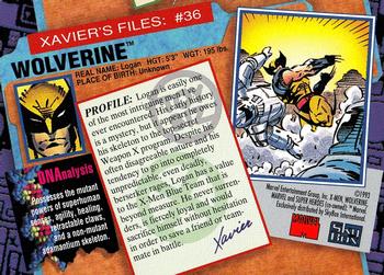 1993 Toy Biz X-Men Series 2 #36 Wolverine Back