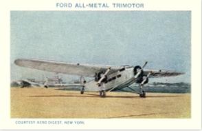 1929 Necco Real Airplane Pictures (E195) #10 Ford All-Metal Trimotor Front