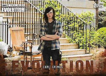 2017 Topps The Walking Dead: Evolution - Brown #14 Carl Grimes Front