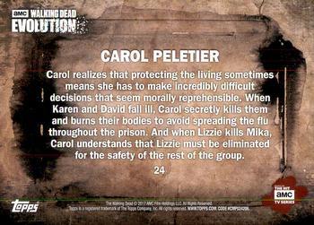 2017 Topps The Walking Dead: Evolution - Brown #24 Carol Peletier Back