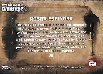 2017 Topps The Walking Dead: Evolution - Brown #55 Rosita Espinosa Back