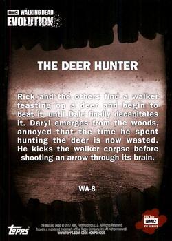 2017 Topps The Walking Dead: Evolution - Evolution of Walkers #WA-8 The Deer Hunter Back