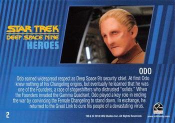 2018 Rittenhouse Star Trek Deep Space Nine Heroes & Villains #2 Odo Back