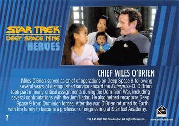 2018 Rittenhouse Star Trek Deep Space Nine Heroes & Villains #7 Chief Miles O’Brien Back