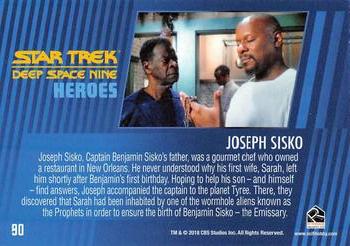 2018 Rittenhouse Star Trek Deep Space Nine Heroes & Villains #90 Joseph Sisko Back