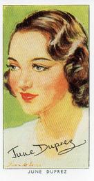 1989 Card Collectors Society 1938 Film Stars Third Series (reprint) #2 June Duprez Front