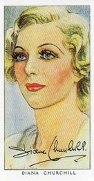 1989 Card Collectors Society 1938 Film Stars Third Series (reprint) #7 Diana Churchill Front
