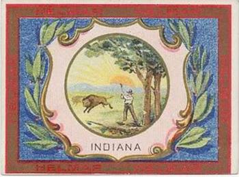 1910 Helmar Seals of US & Coat of Arms (T107) #NNO Indiana Front