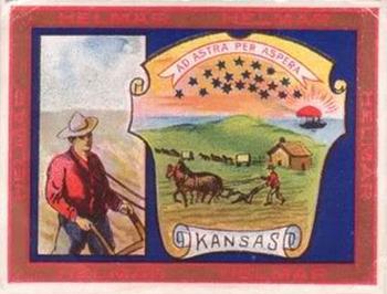 1910 Helmar Seals of US & Coat of Arms (T107) #NNO Kansas Front