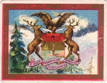 1910 Helmar Seals of US & Coat of Arms (T107) #NNO Michigan Front
