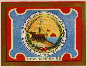 1910 Helmar Seals of US & Coat of Arms (T107) #NNO New Hampshire Front
