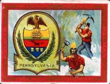 1910 Helmar Seals of US & Coat of Arms (T107) #NNO Pennsylvania Front
