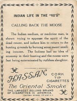 1910 Indian Life in the 60's (T73) #NNO Calling Back The Moose Back