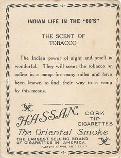 1910 Indian Life in the 60's (T73) #NNO On The Scent Of Tobacco Back