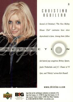 2000 Upper Deck Christina Aguilera #8 Christina Aguilera Back