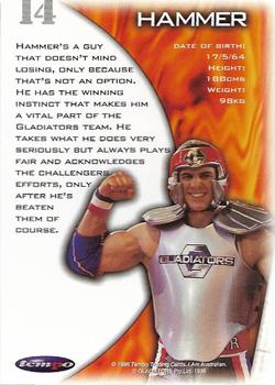 1996 Tempo Gladiators #14 Hammer Back