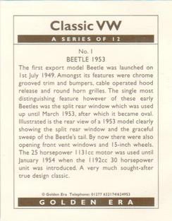 1993 Classic VW #1 1953 Beetle Back