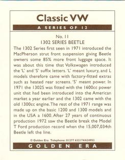 1993 Classic VW #11 1302 Series Beetle Back
